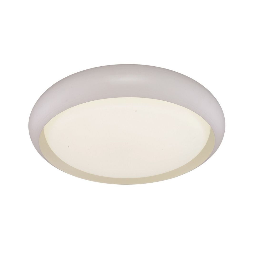 Plafón LED 40W 3000K / 4200K Redondo en Aluminio Blanco