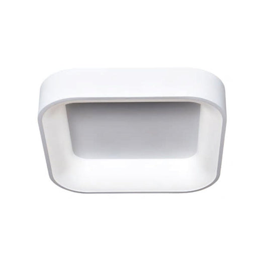 Plafón LED Cuadrado Blanco 50W 3000K: Iluminación Cálida y Elegante
