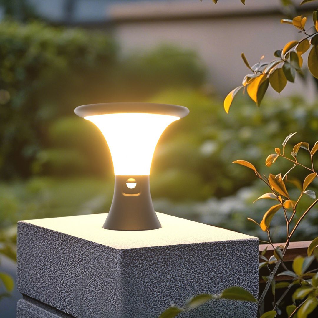 Soporte Sobre muro para Cabeza de Farola LED Solar CTT y Sensor 10W