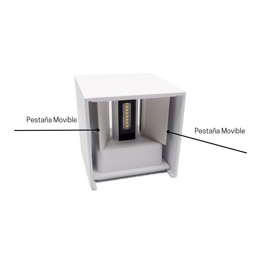 Aplique Led Exterior 6W 3000K IP54 con Ángulo de Apertura Modificable