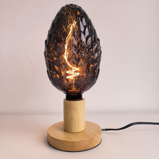 Bombilla Decorativa Filamento Led E27 4W 1800K Piña Cristal Gris
