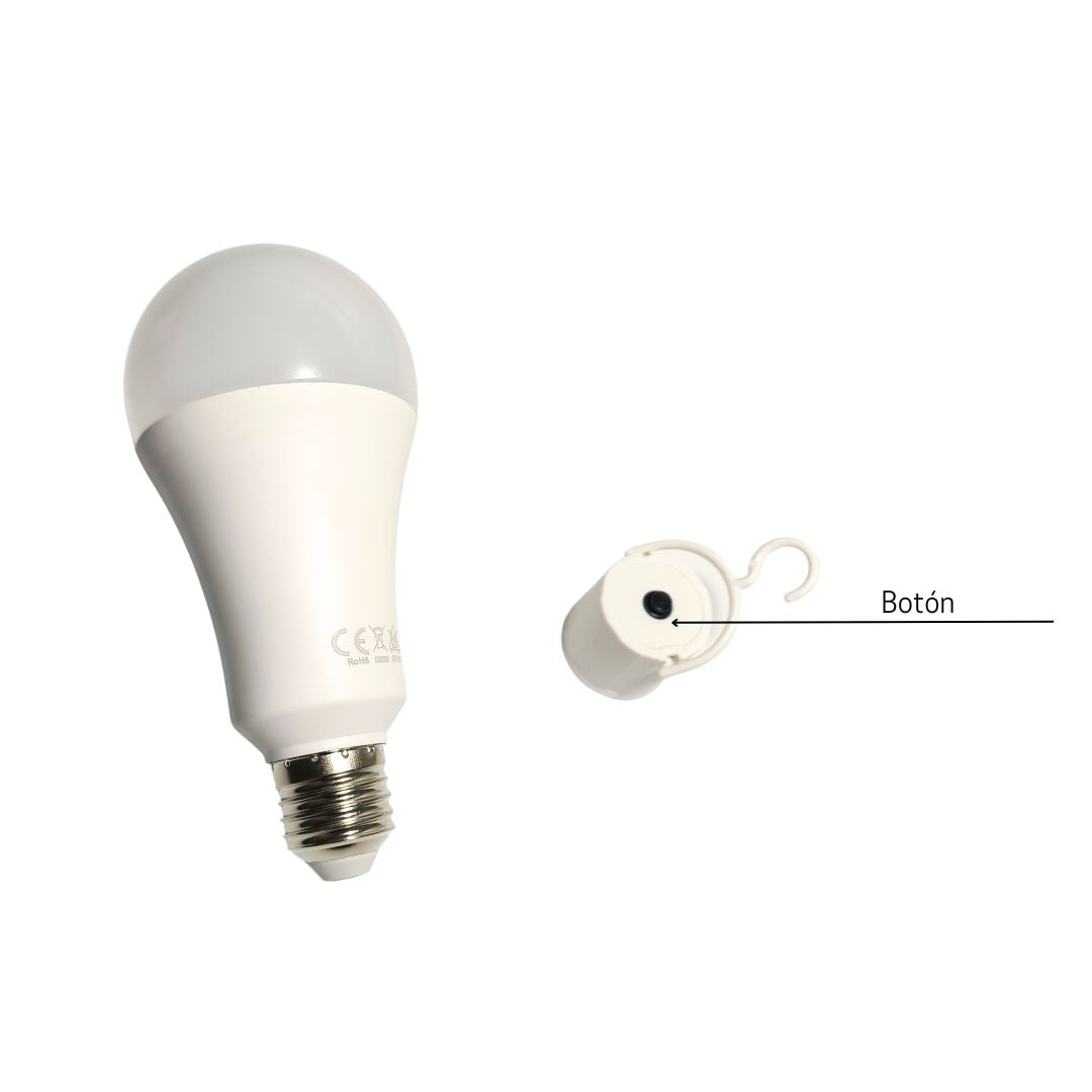 Bombilla LED 11W con Emergencia y Portalámparas – Luz en Todo Momento
