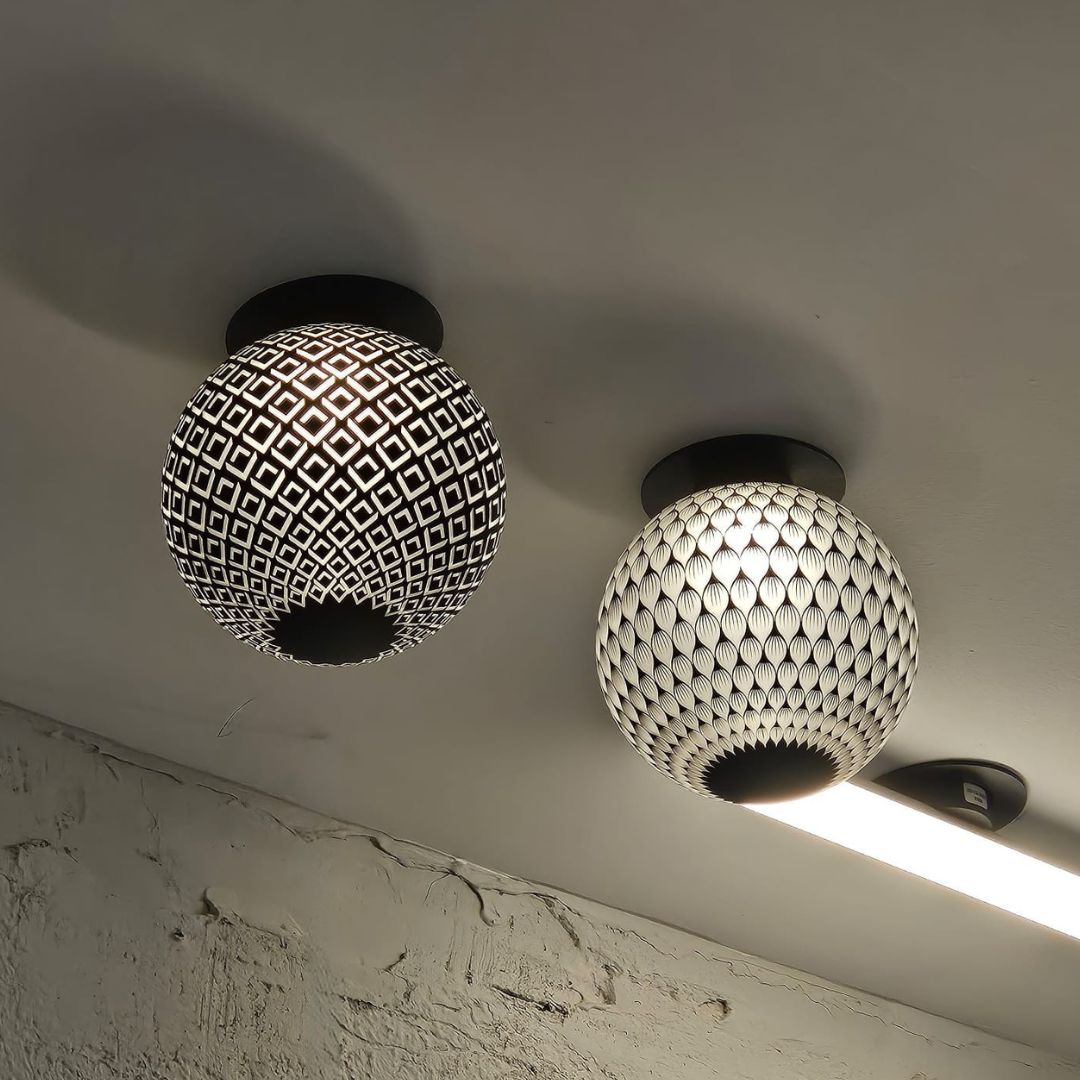 Bombilla Decorativa LED Pétalos E27 4w 3000k G125 Cristal Gris 5