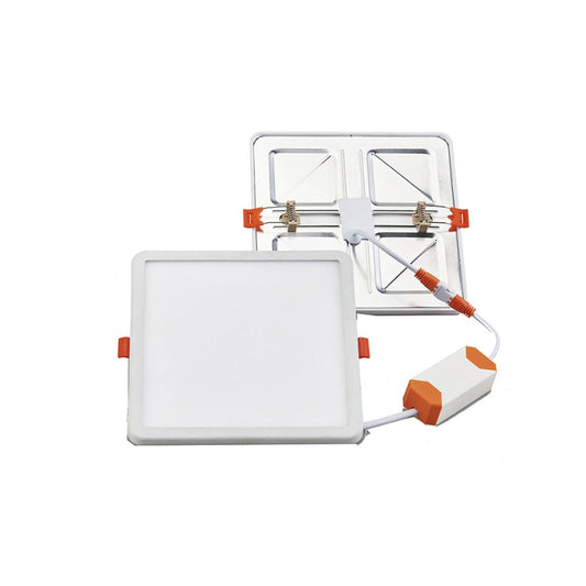 O quadrado recesso conduziu Downlight 15W 4000K corte ajustável 50mm a 160mm Dimmable