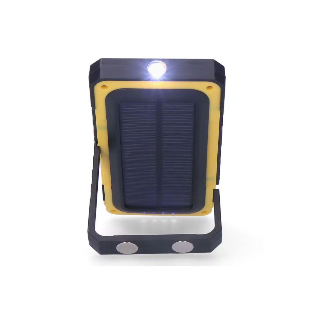 Lanterne solaire LED rechargeable par USB avec crochet et aimant 10 W + 5 W IP44