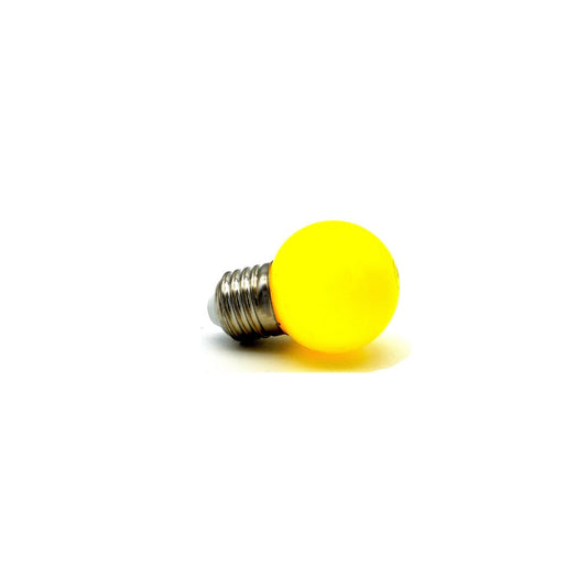 Bombilla Esférica Led E27 Colores 0,5w, especial guirnaldas