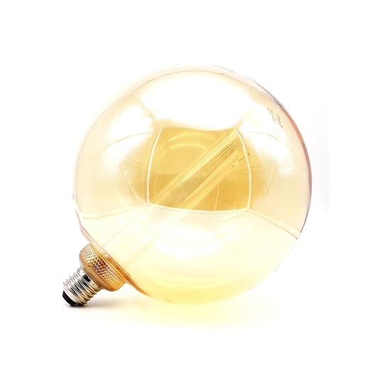 Bombilla Decorativa LED E27 4W 1800K Globo G200 en Cristal Dorado