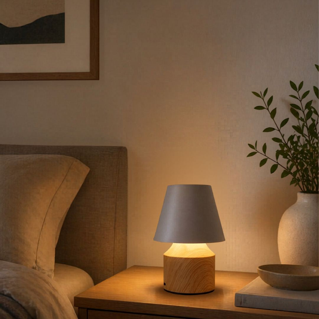 Lámpara Mesa LED Mini con Cambio de Tono, Regulable y Recargable – USB