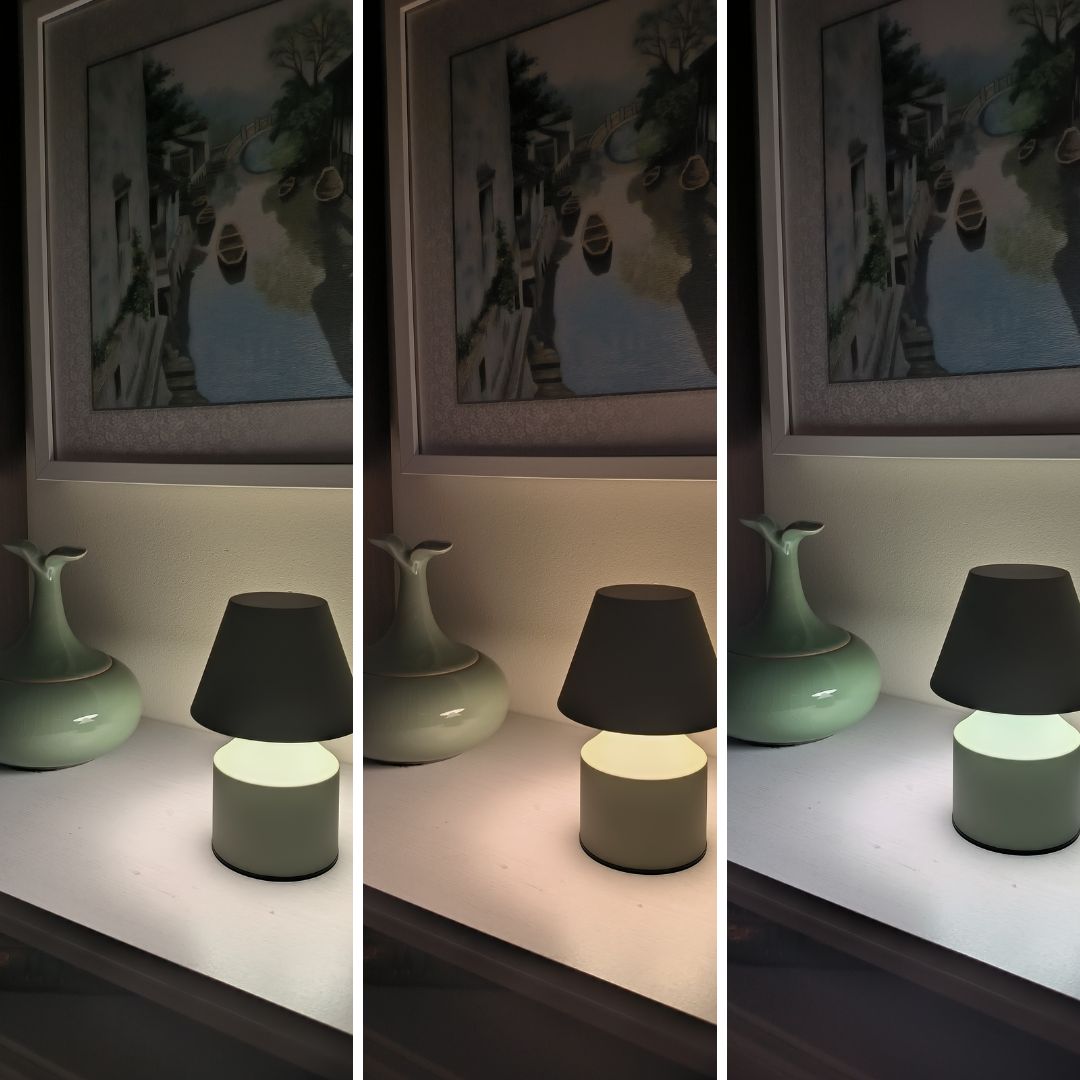 Lámpara Mesa LED Mini con Cambio de Tono, Regulable y Recargable – USB