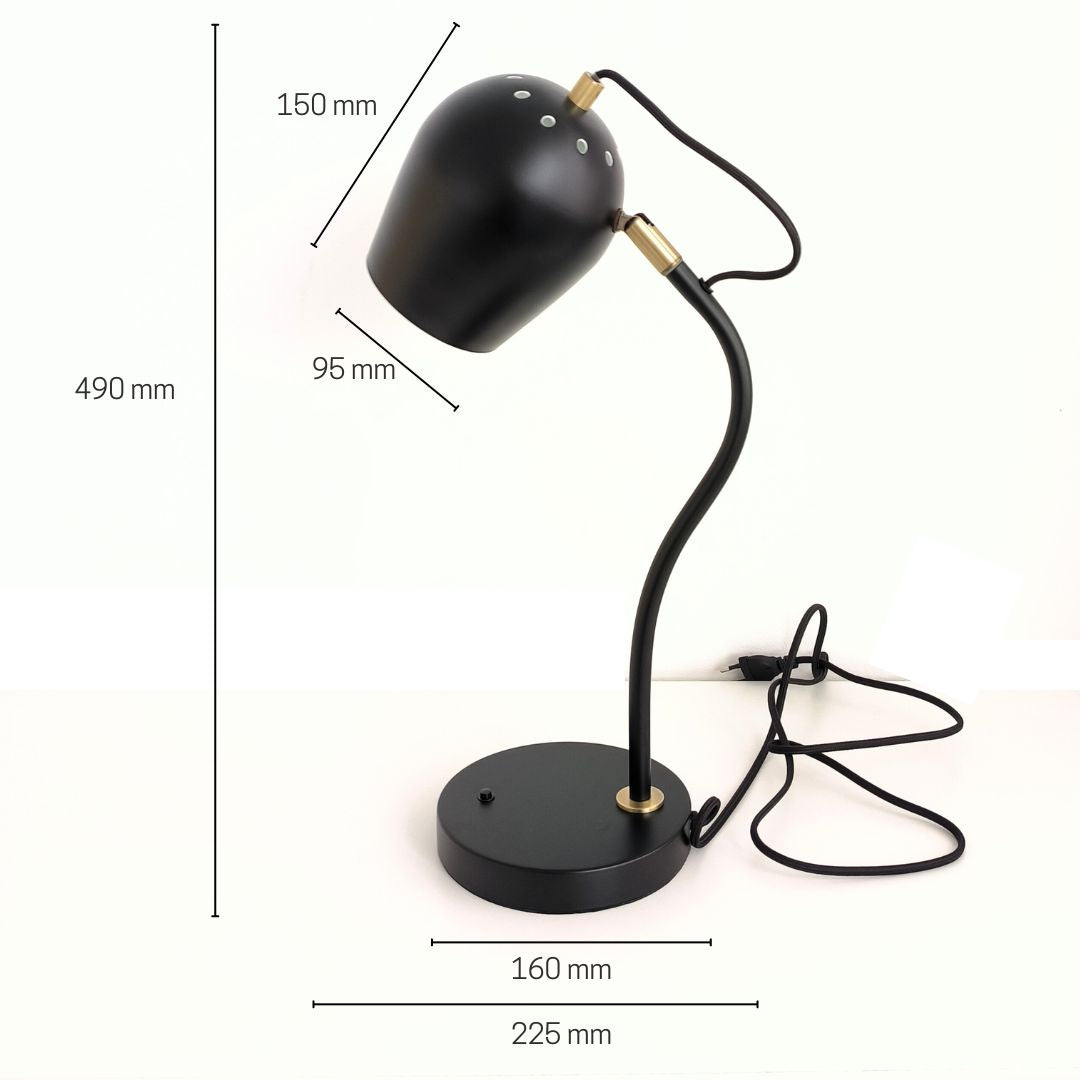 Lampe de bureau en métal Gorbea