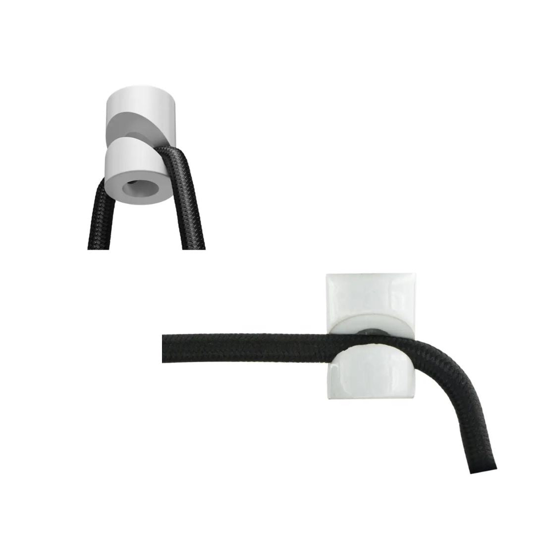 Lot de 5 colliers de serrage en plastique 20 x 30 mm pour plafond et mur