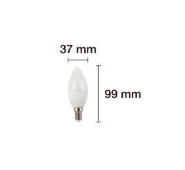 Pack 5 Bombillas Vela Led Eco E14.