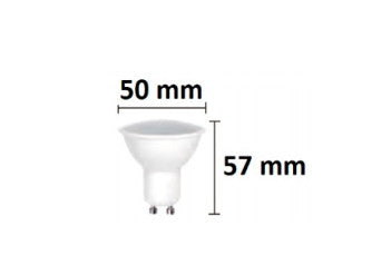 Pack 5 Bombillas Dicróicas Led Eco GU10 7W.
