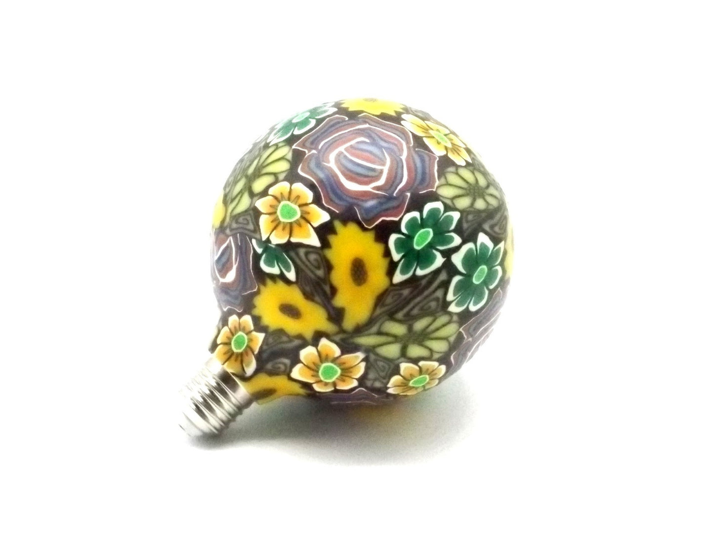 Bombilla Decorativa Led Silicona Hoja Verde.