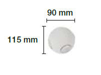 Medidas Aplique Bola Led Exterior 4x3W.