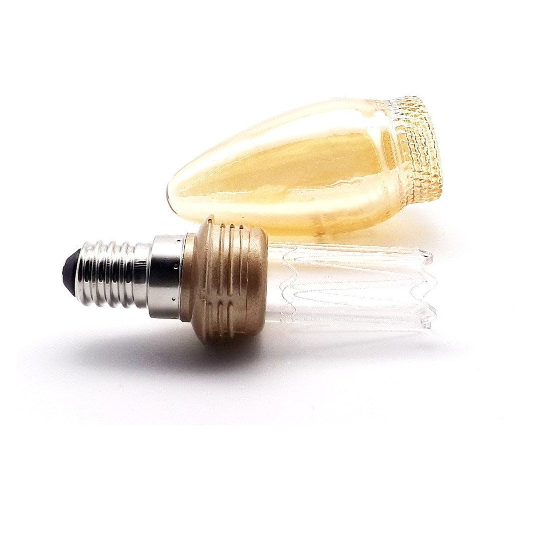 Bombilla Led Vela Vintage Luz Ultra Cálida 2W.