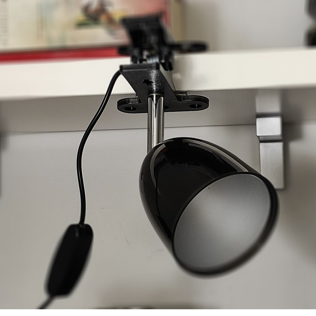 Flexo Led con Pinza de Sujeción Mini 3w 6400K Negro