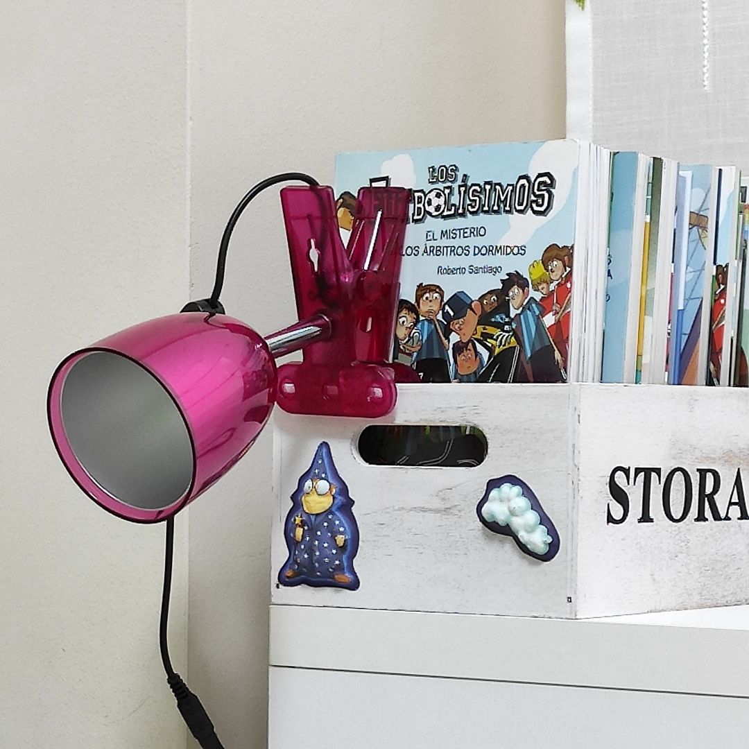Flexo Led con Pinza de Sujeción Mini 3w 6400K Rosa