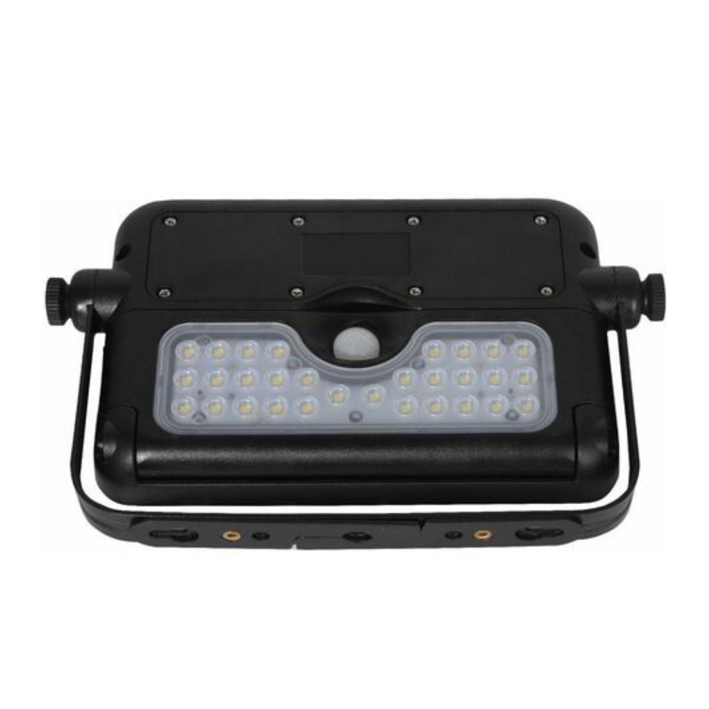 Proyector Led Solar 5W Sensor Crepuscular y Movimiento Negro IP65