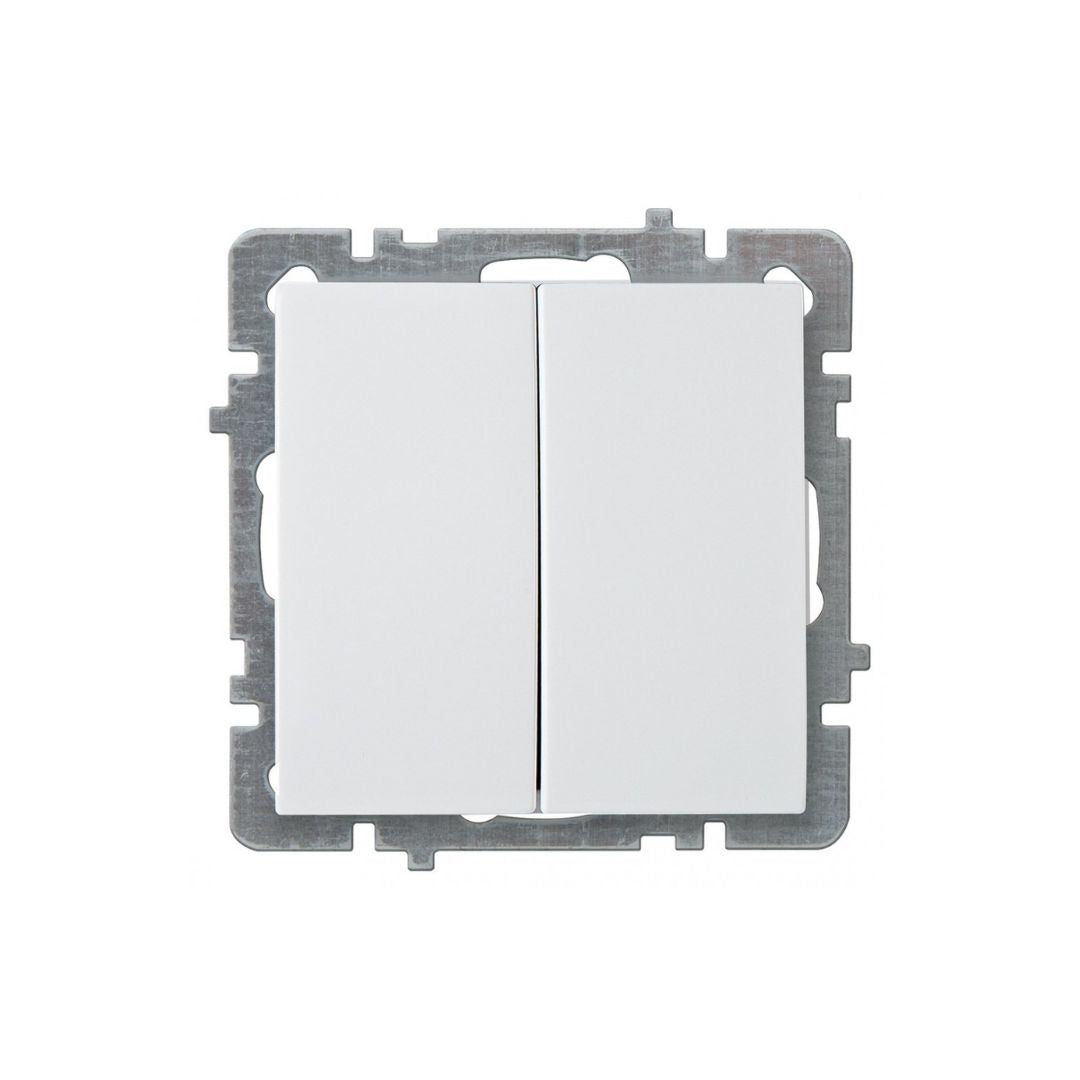 O quadro recessed dobro do interruptor 10A 250V incluiu a série de Nilson