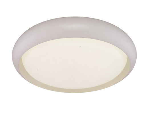 Plafón Led Redondo de Aluminio Blanco 40w 3000k-4200k