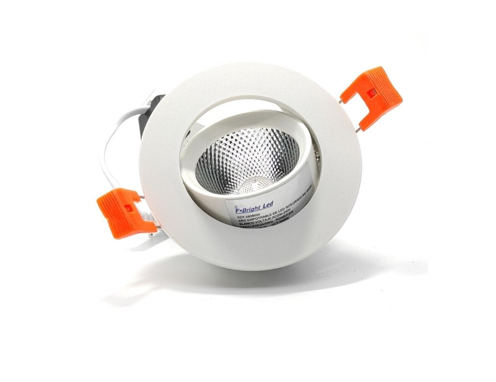 Downlight LED Endereçável Redondo de Embutir 8W 3000K - Corte 95 mm