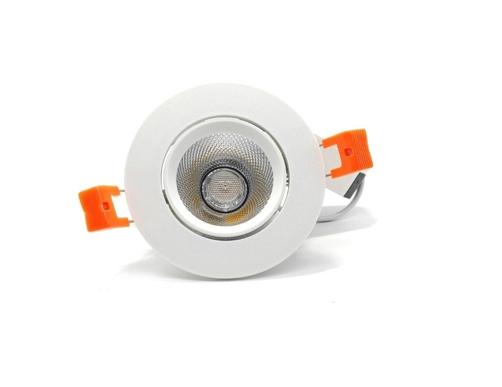 Downlight LED Endereçável Redondo de Embutir 8W 3000K - Corte 95 mm