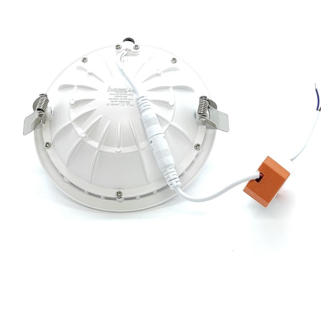 Downlight LED Empotrable Regulable 12W Redondo con LED Oculto y Corte 131 mm