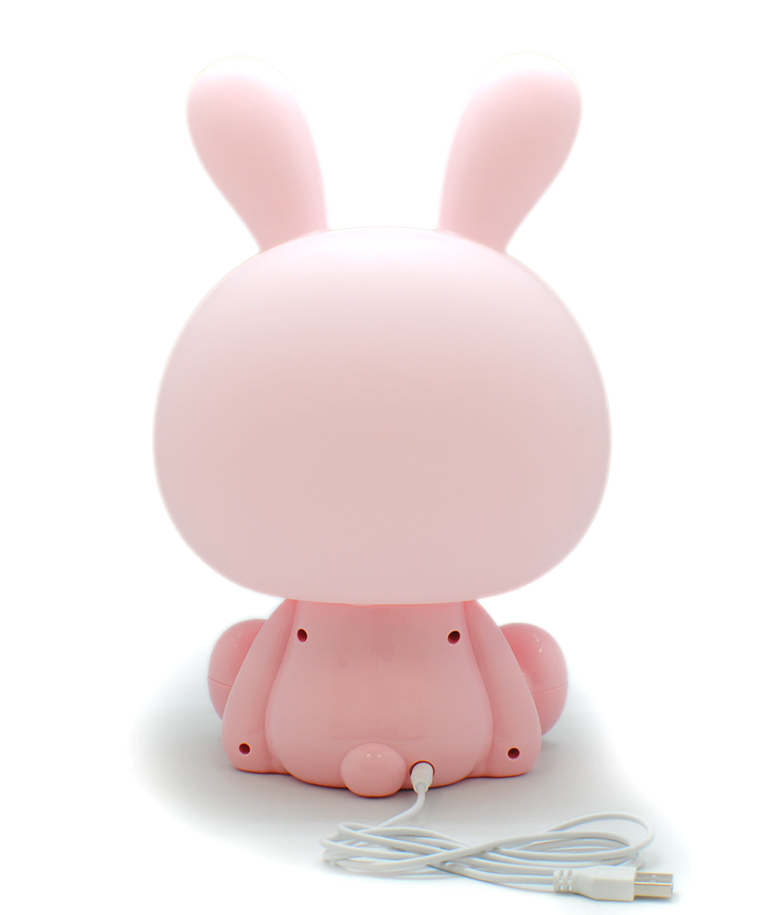 Luz Nocturna Infantil Conejito Rosa USB con Botón Táctil