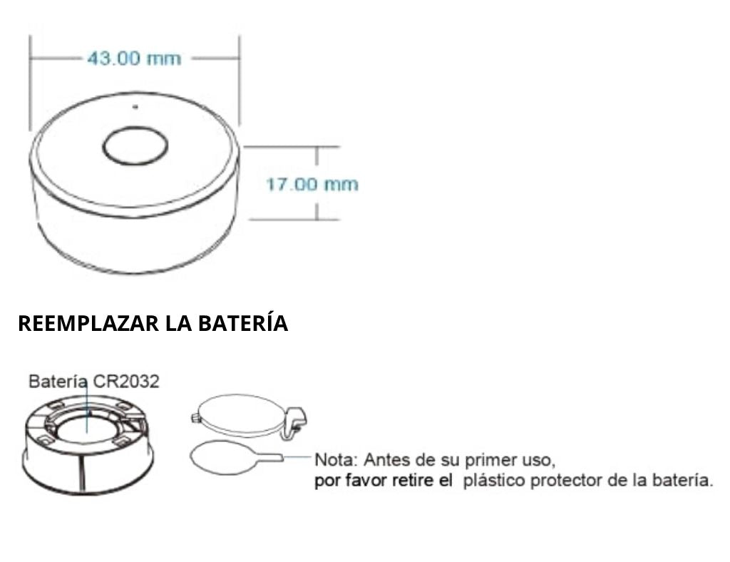 Télécommande de type mini variateur blanc