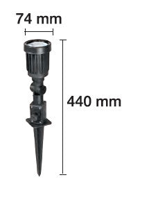 Foco Led de Jardín con pincho 7W.