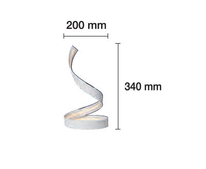 Lámpara Espiral Led Mesa.