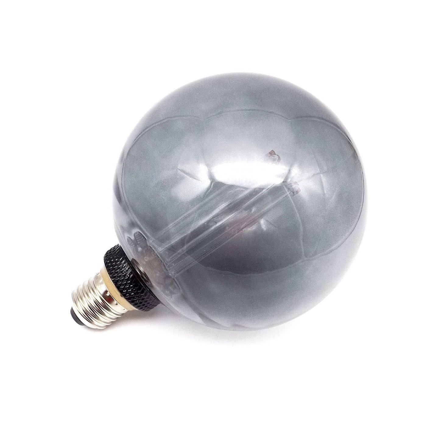 Bombilla Decorativa LED E27 4W 1800K Globo G125 en Cristal Gris 4