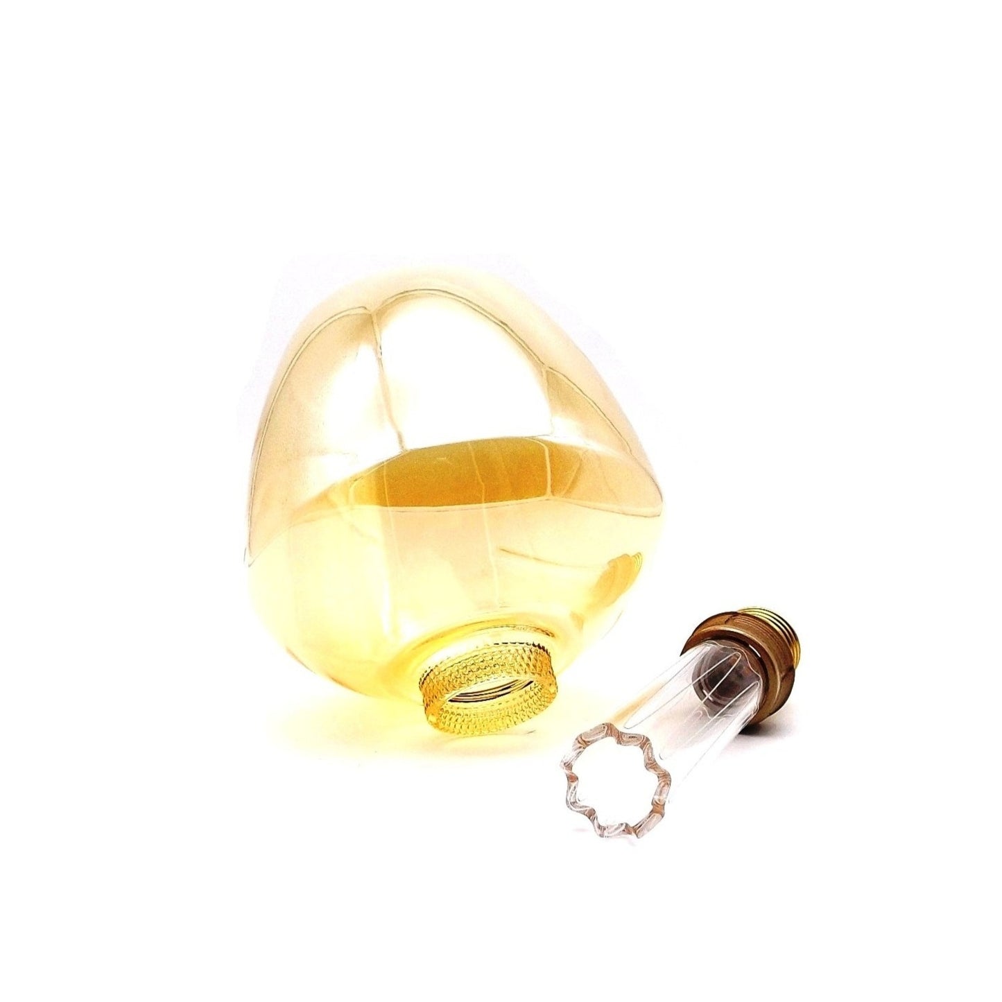 Lâmpada LED Decorativa S123 E27 4W 1800k em Vidro Dourado