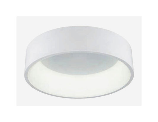 Plafón LED Redondo Blanco 50W 3000K: Iluminación Cálida y Elegante