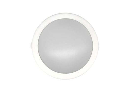 Aplique Led Exterior 8w IP44 Redondo Blanco