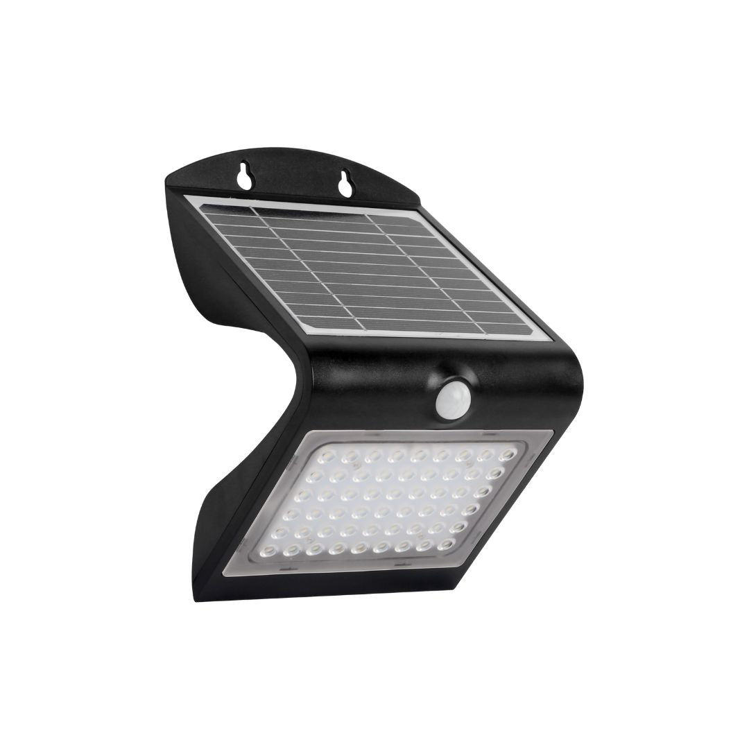 Aplique Solar LED 4W con Sensor de Movimiento y Crepuscular IP65 para Exterior