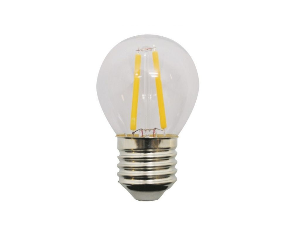 Ampoule LED à filament sphérique E27 1,5 W, lumière verte