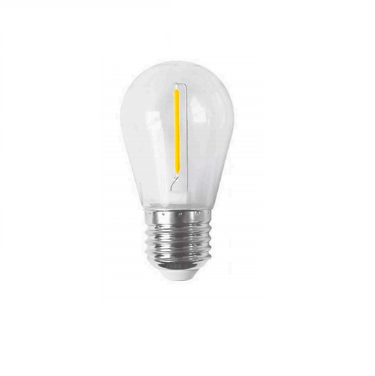 Bombilla Led E27 1w Filamento Colores Especial Guirnalda de Goma