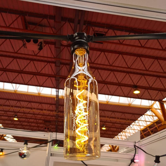 Bombilla Decorativa Led E27 1800k 4w Botella Cristal Dorado