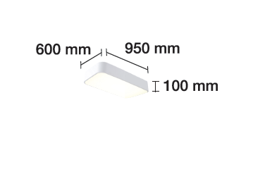 Plafón Techo Led Rectangular 4200 K 40 w- 60 w-85 w-122 w