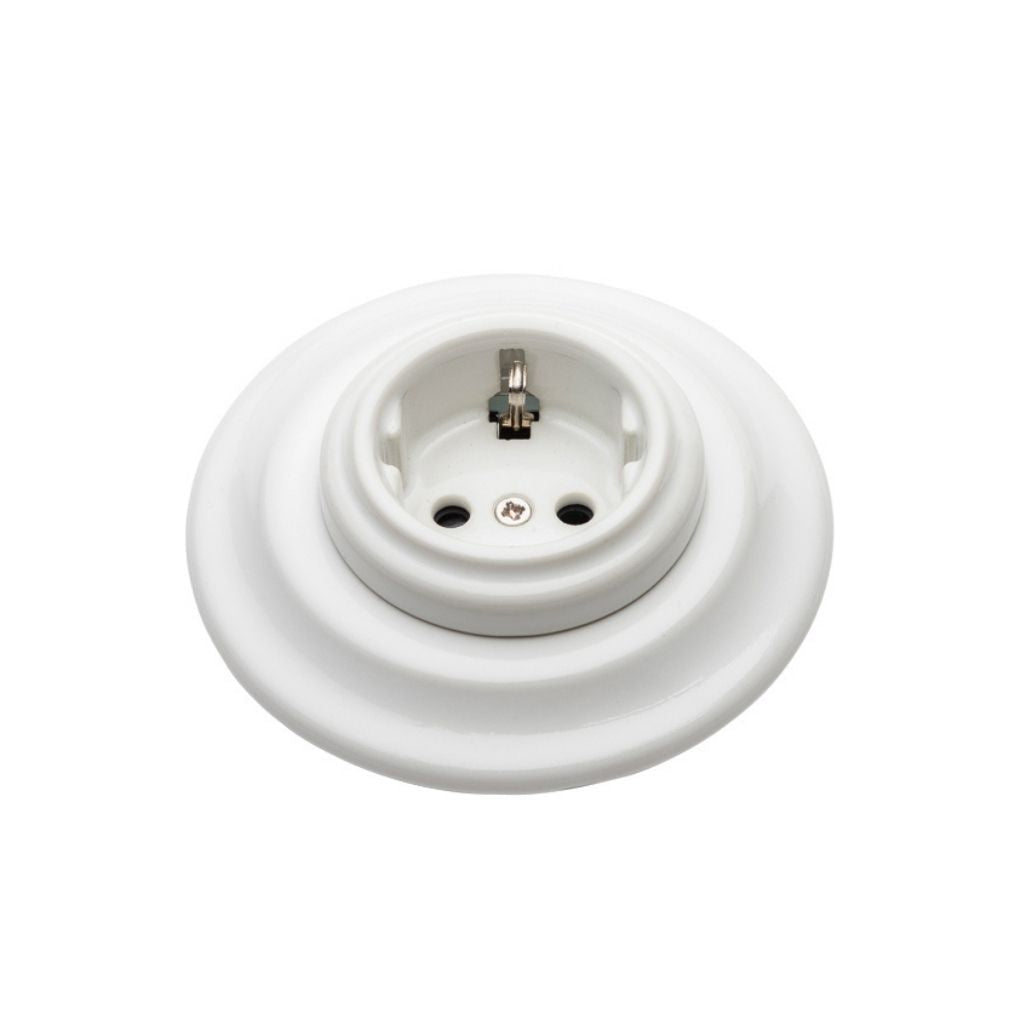 Marco Simple para Empotrar en Porcelana Blanca