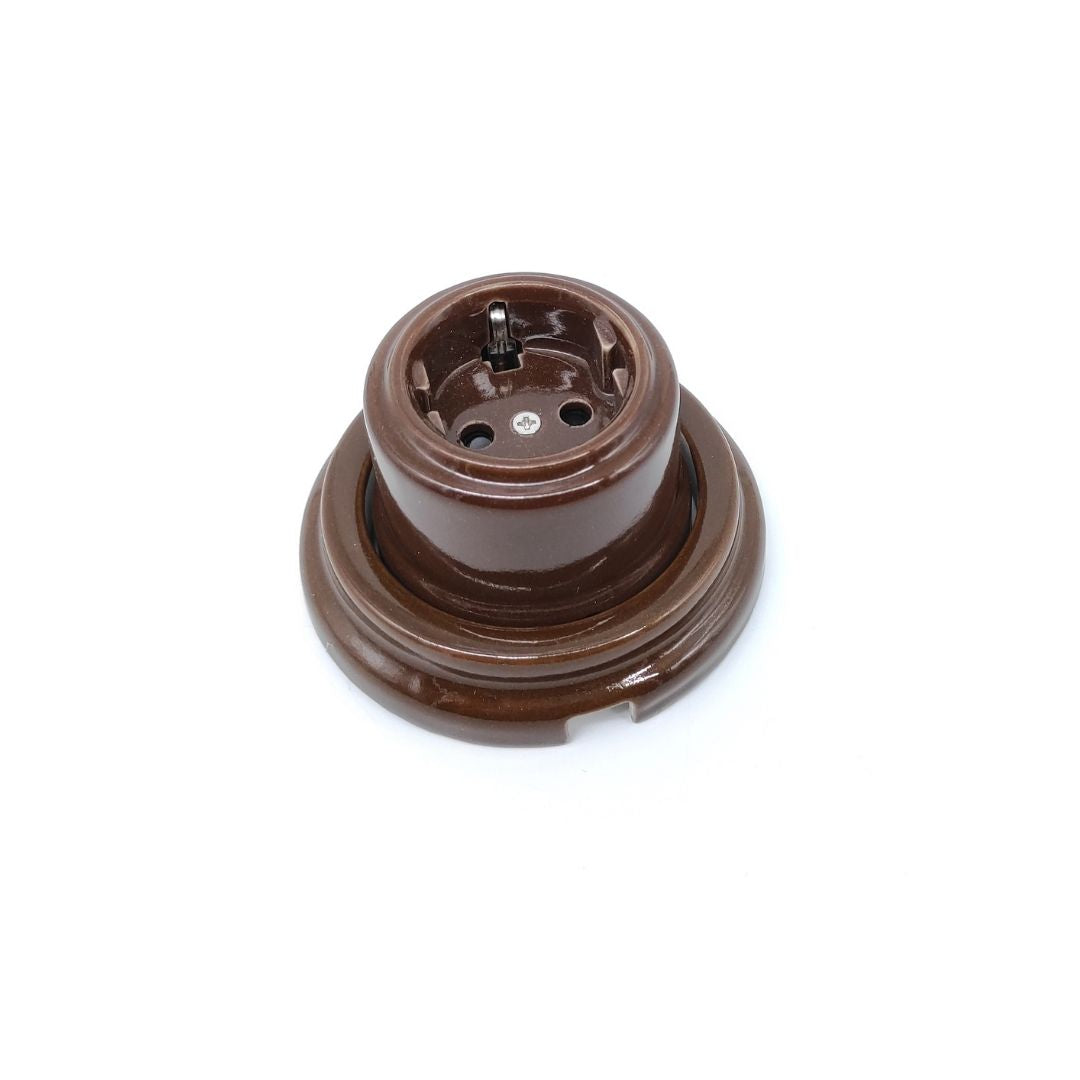 Marco Simple Superficie de Porcelana Marrón