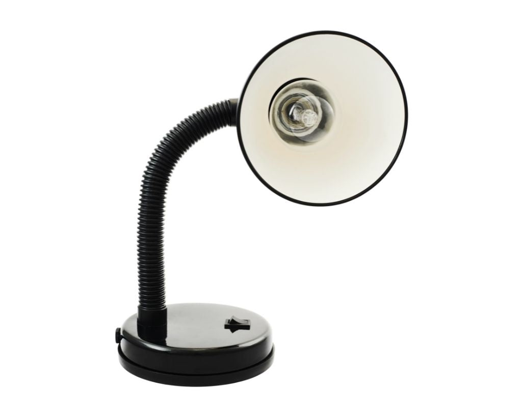 Flexo de Escritorio Negro E27 25w