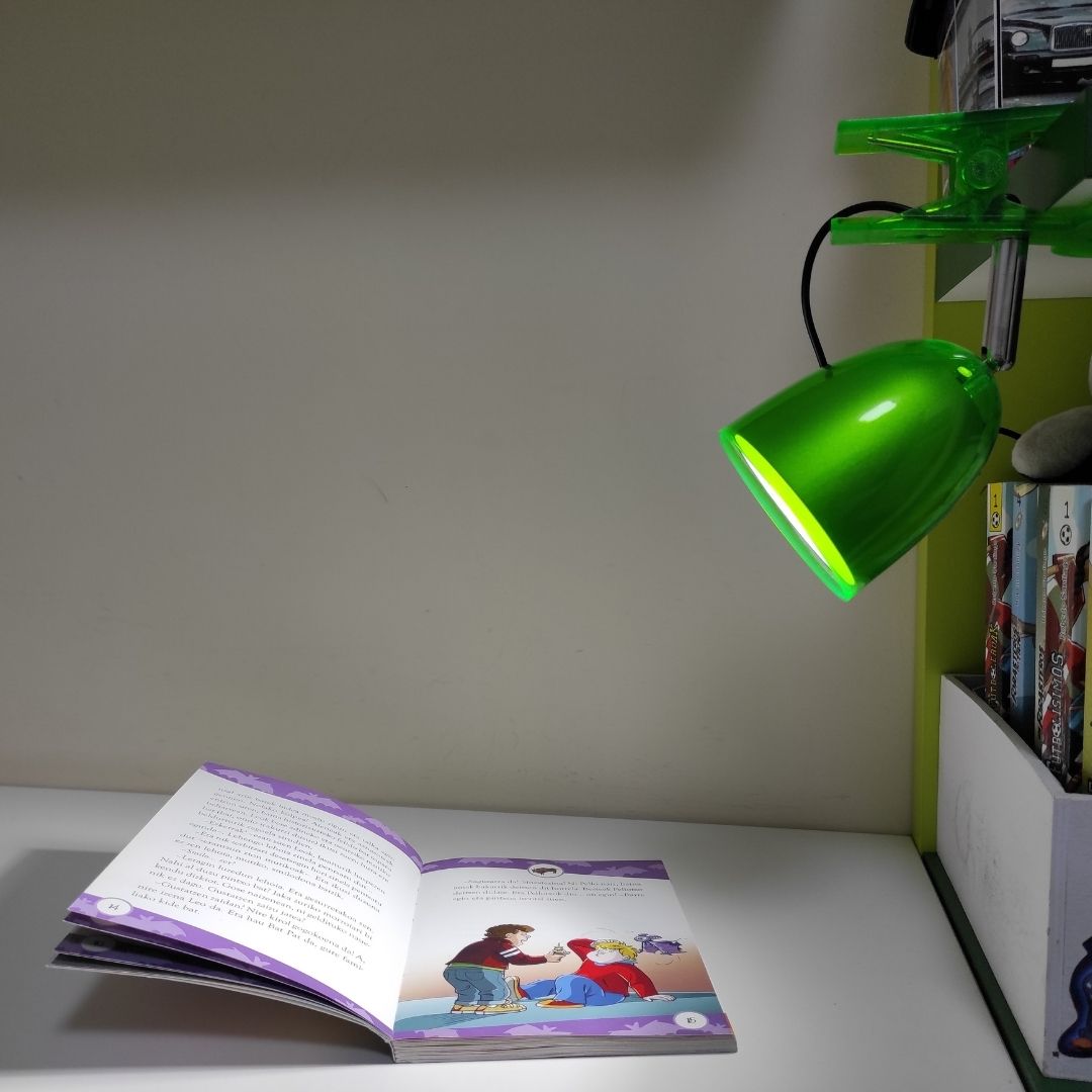 Flexo Led con Pinza de Sujeción Mini 3w 6400K Verde