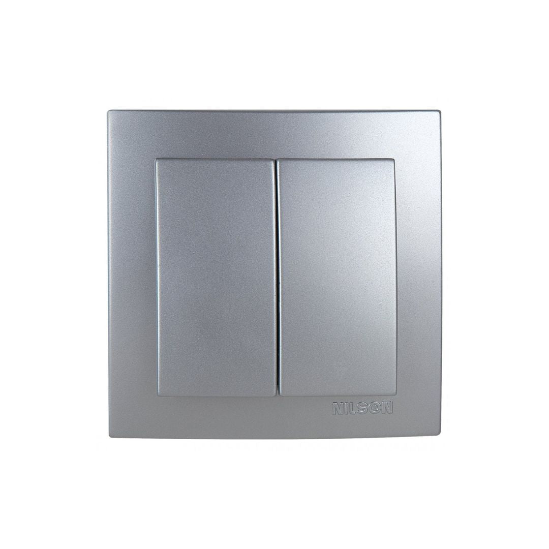 O quadro recessed dobro do interruptor 10A 250V incluiu a série de Nilson