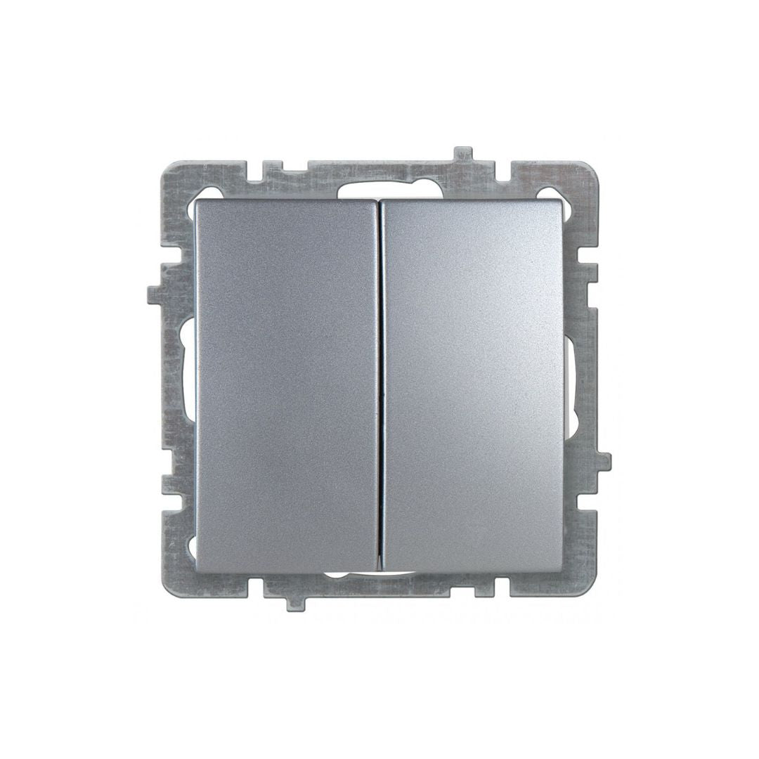 O quadro recessed dobro do interruptor 10A 250V incluiu a série de Nilson