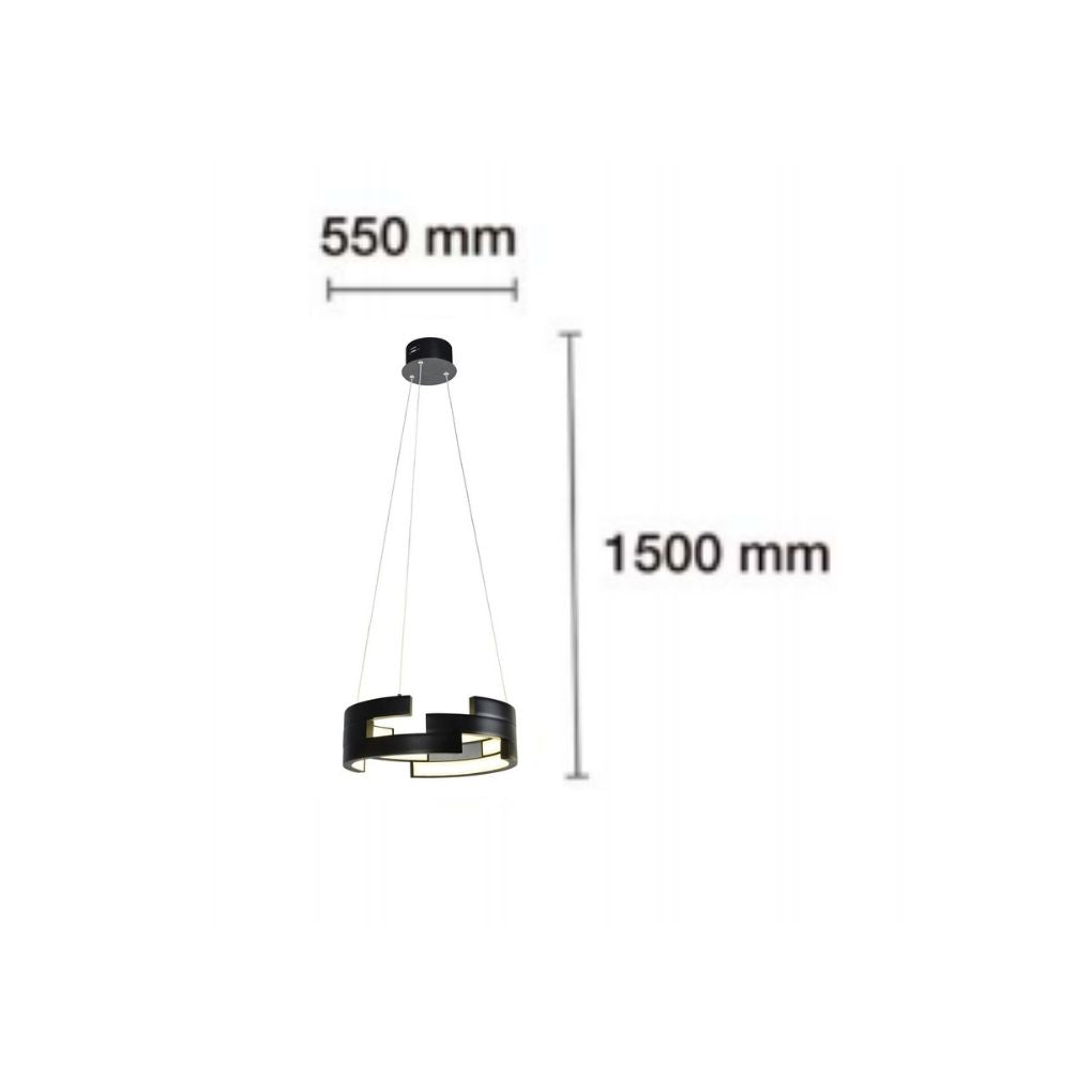 Candeeiro suspenso LED moderno 78W 3000k