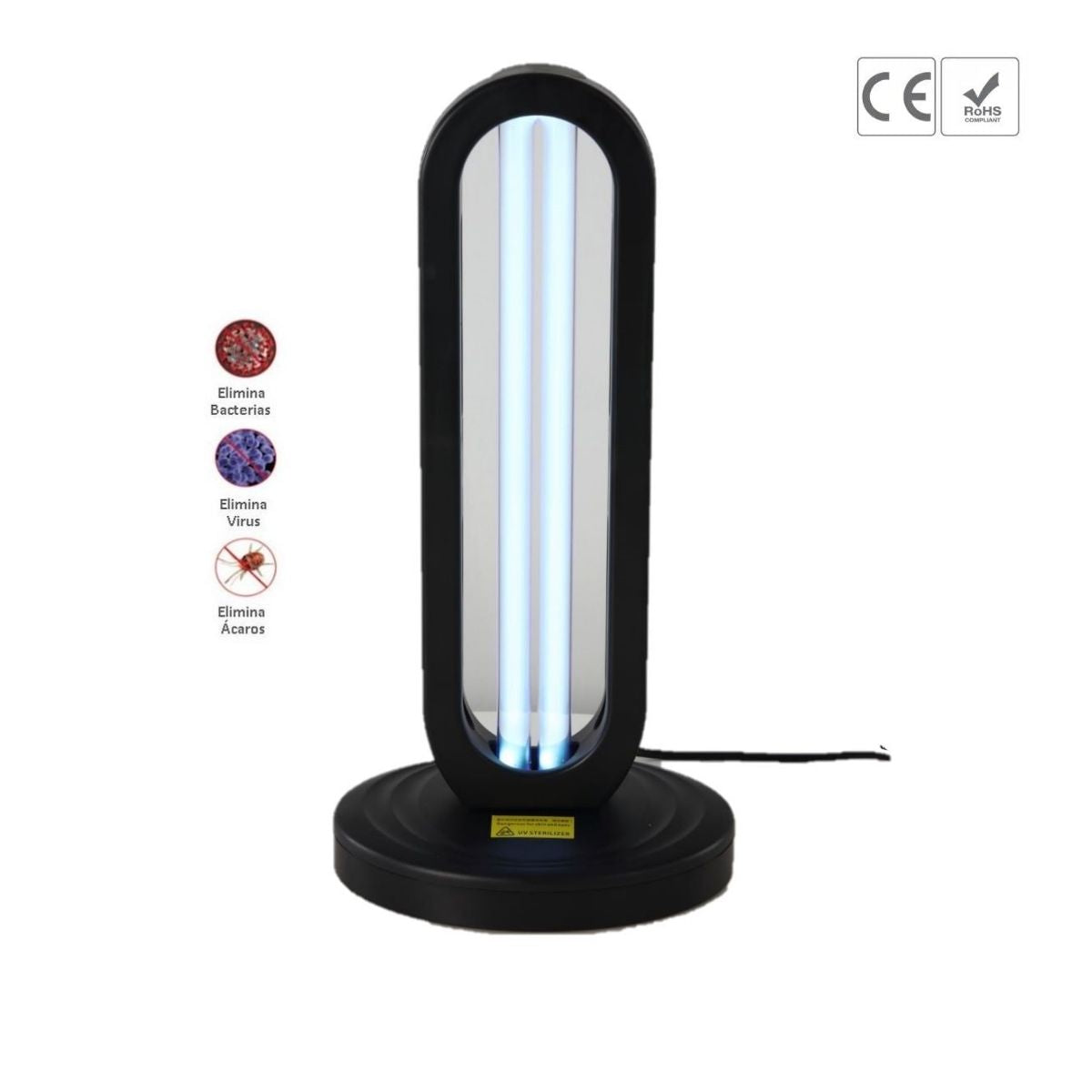 Lámpara Germicida con Luz uv-c 38w Sensor Radar y Control Remoto