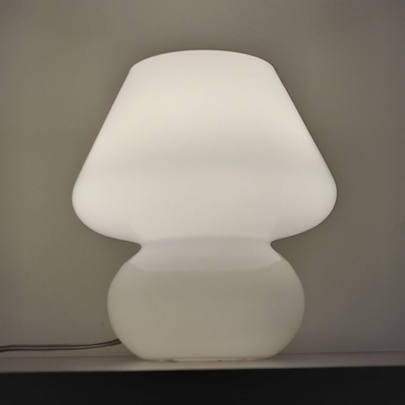 Lámpara de Mesa Seta de Cristal Banco
